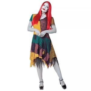 Tim Burton Nightmare Before Christmas Sally Dres Halloween Costume Size 1X